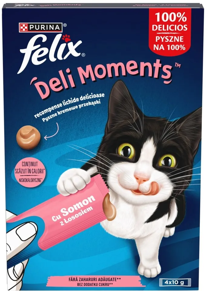 PURINA Felix Deli Moments Salmon - cat treats - 4x10g