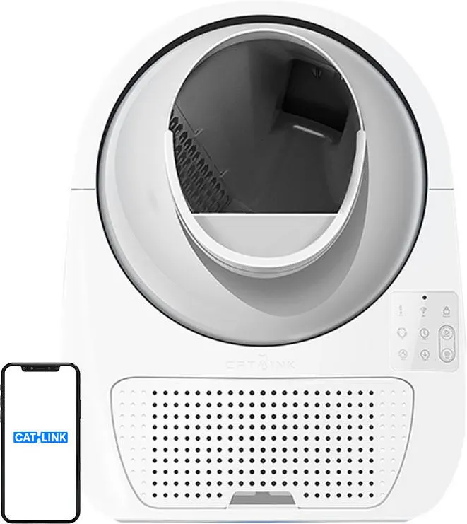 Cutie de nisip cu autocurățare CATLINK Pro-X, versiunea de lux