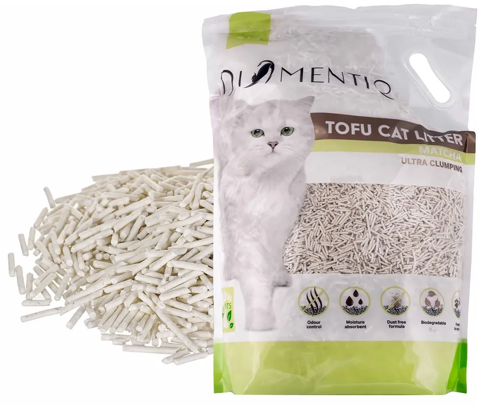 DIAMENTIQ Tofu Matcha Ultra clumping - plant-based litter - 4kg