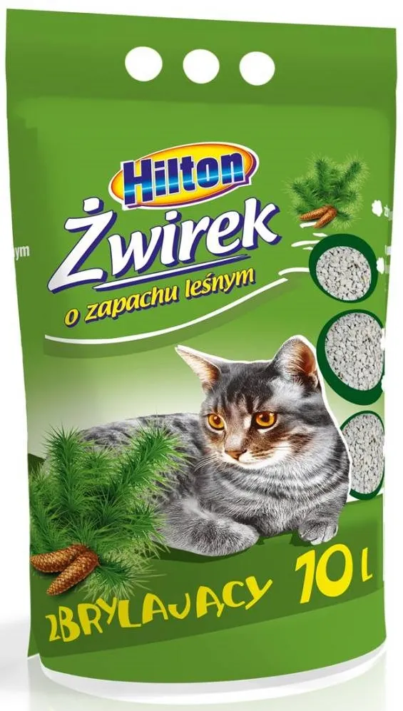 HILTON bentonite clumping forest cat litter - 10 l