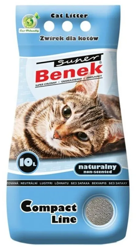 Certech Super Benek Compact Natural - Cat Litter Clumping 10 l