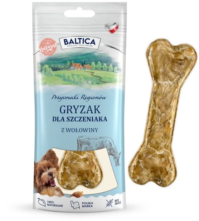BALTICA Przysmaki regionów Chewing bone Puppy Beef - dog treat - 1