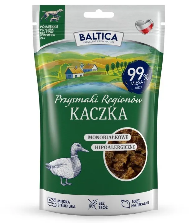 BALTICA Przysmaki regionów Monoprotein Duck - dog treat - 80g