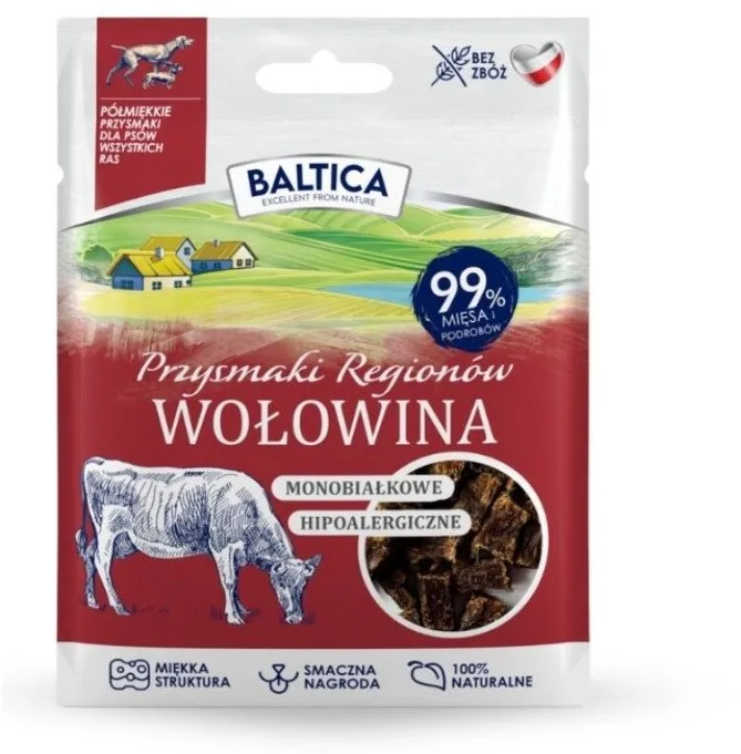BALTICA Przysmaki regionów Monoprotein Beef - dog treat - 30g