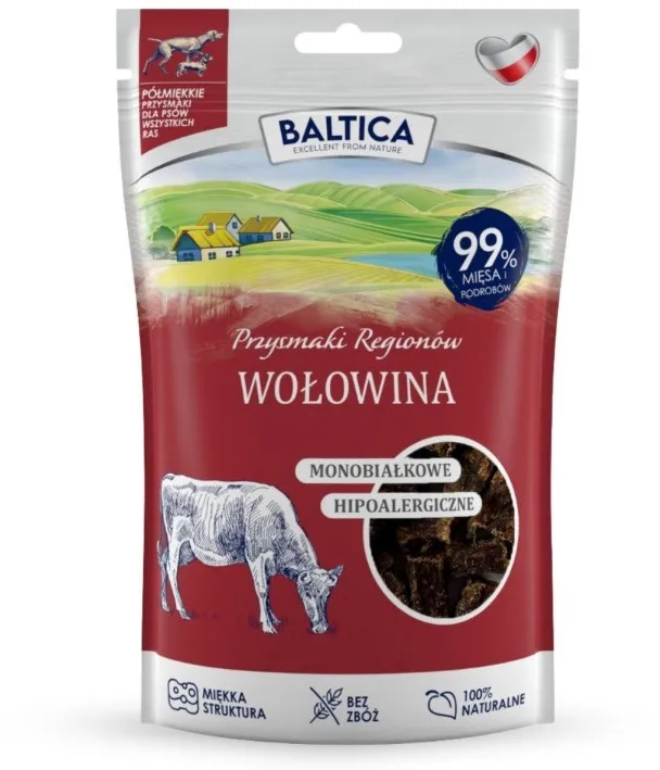 BALTICA Przysmaki regionów Monoprotein Beef - dog treat - 80g