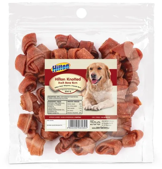 HILTON Knotted Duck Bone 6 cm - dog chew - 500g