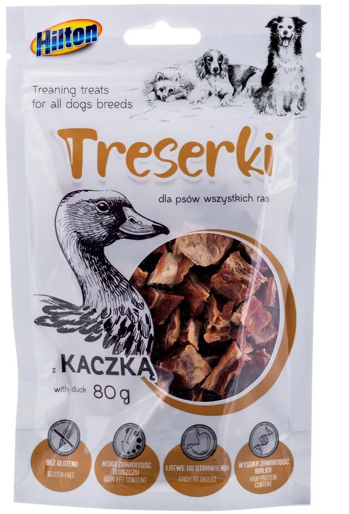 HILTON Treaning treats Duck - Dog treat - 80g
