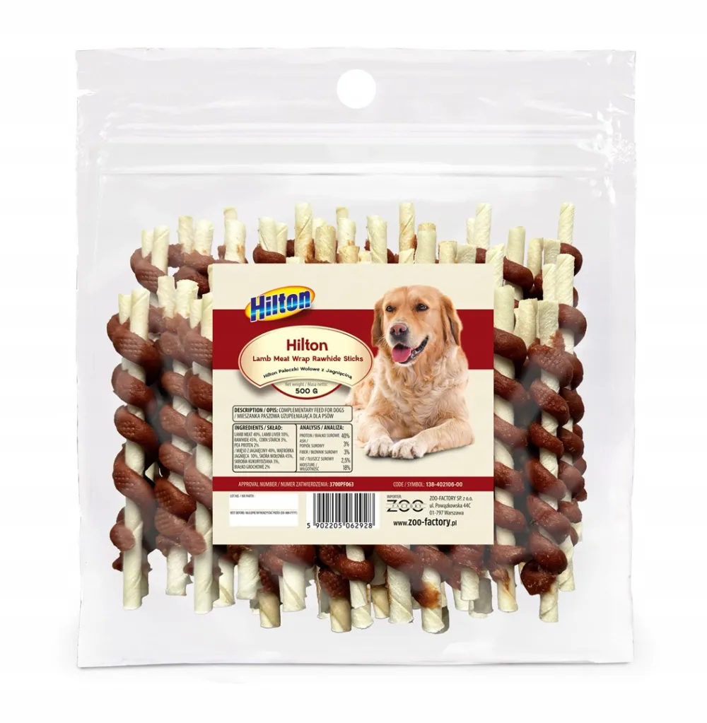 HILTON Beef and Lamb Sticks - dog treat - 500g