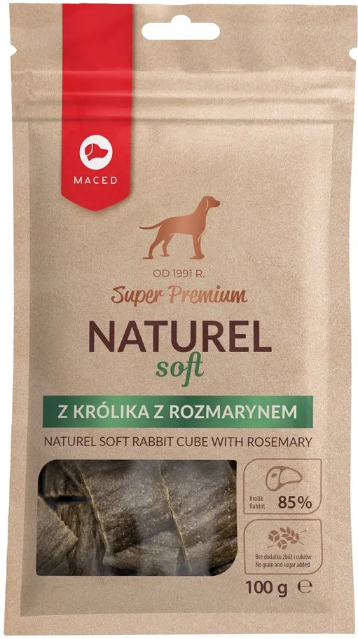 MACED Super Premium Naturel Soft Rabbit with rosemary - Dog treat - 100g