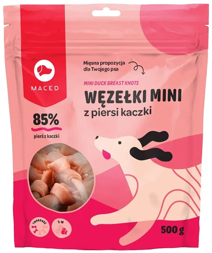 MACED Mini duck breast knots - Dog treat - 500g