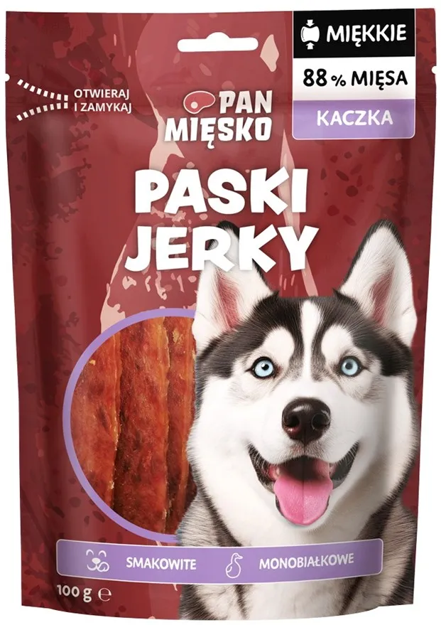 PAN MIĘSKO Jerky Duck - dog treat - 100g