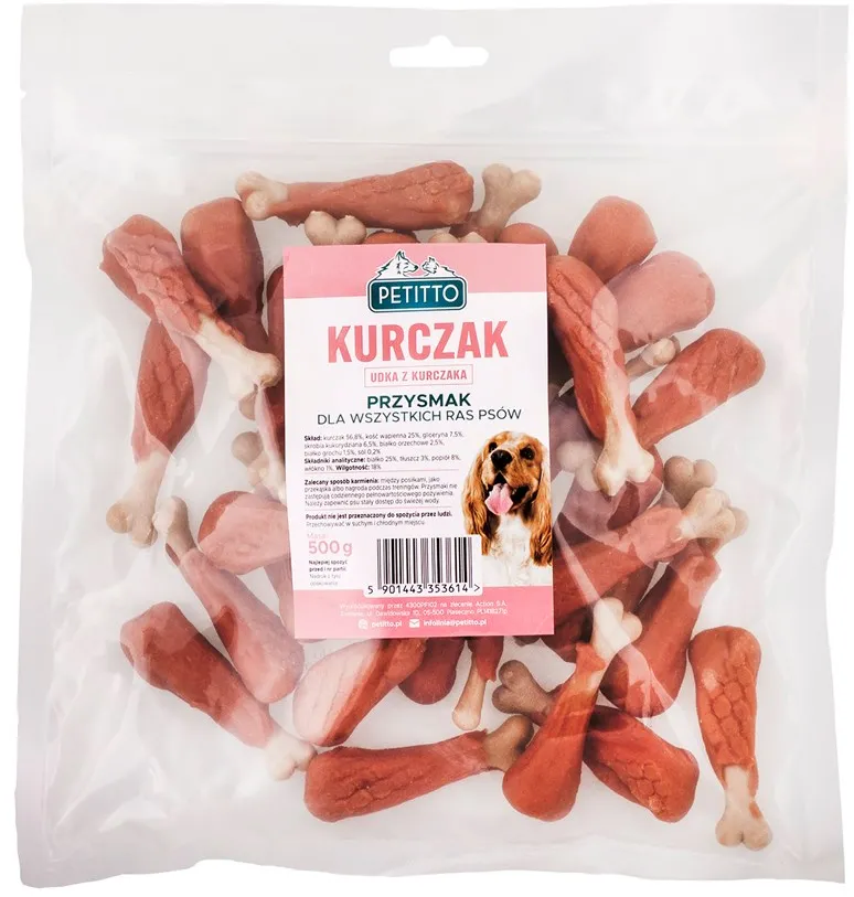 PETITTO Chicken legs - dog treat - 500g