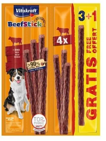 VITAKRAFT Beef Stick Beef - dog treat - 3+1