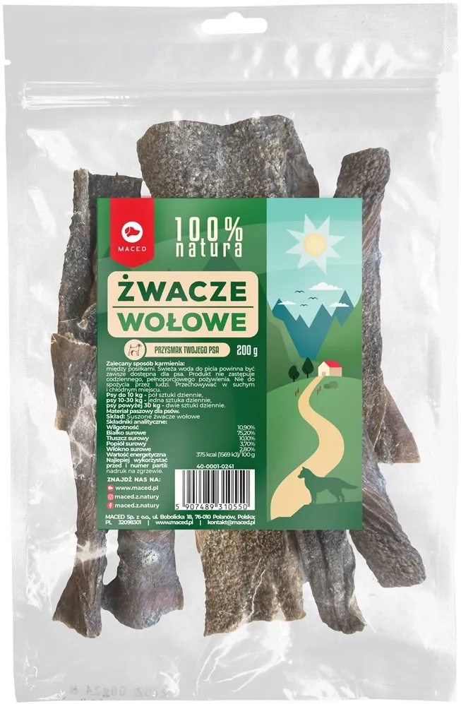 MACED Beef rumen - dog chew  - 200 g
