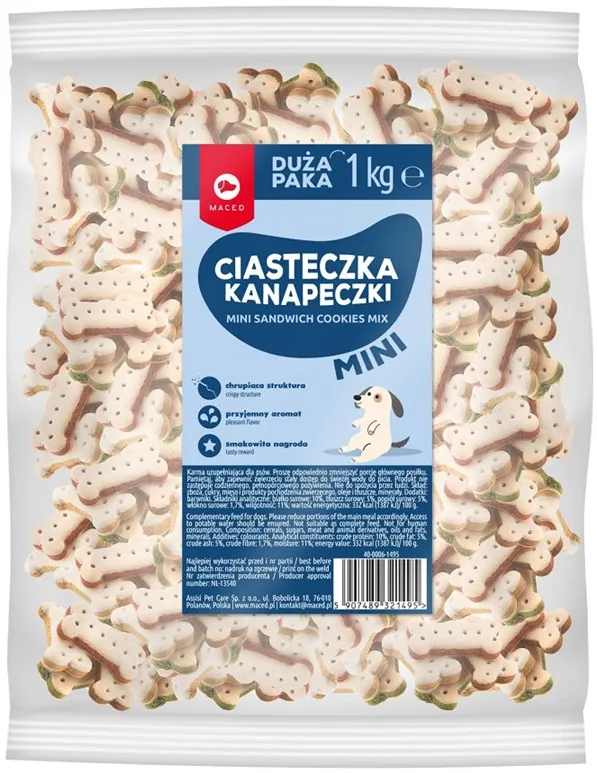 MACED Cube Cookies Mini Mix - Dog treat - 1 kg