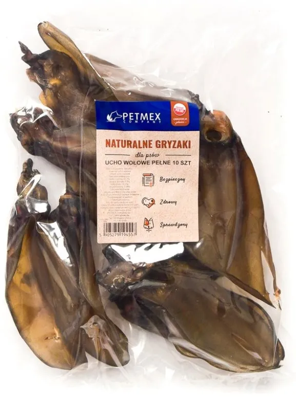 PETMEX dog chew full beef ear 10 pc