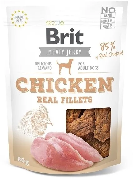 BRIT Jerky Snack Chicken - dog treat - 80g