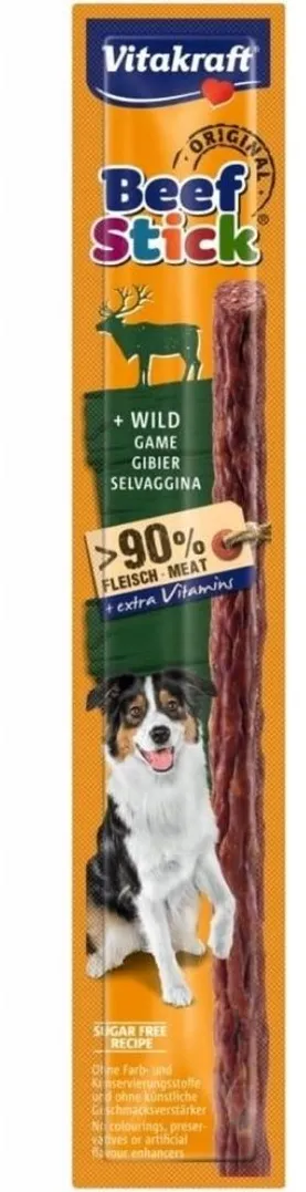 VITAKRAFT Beef Stick Game - dog treat - 12g