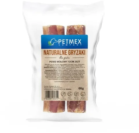 PETMEX Beef penis 12 cm - dog chew - 2 pcs.