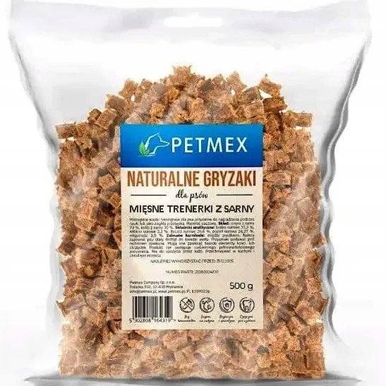 PETMEX Roe deer meat treats - dog treat - 500g