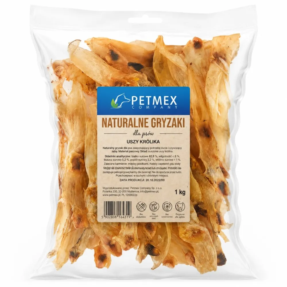 PETMEX Rabbit ears - dog treat - 1kg