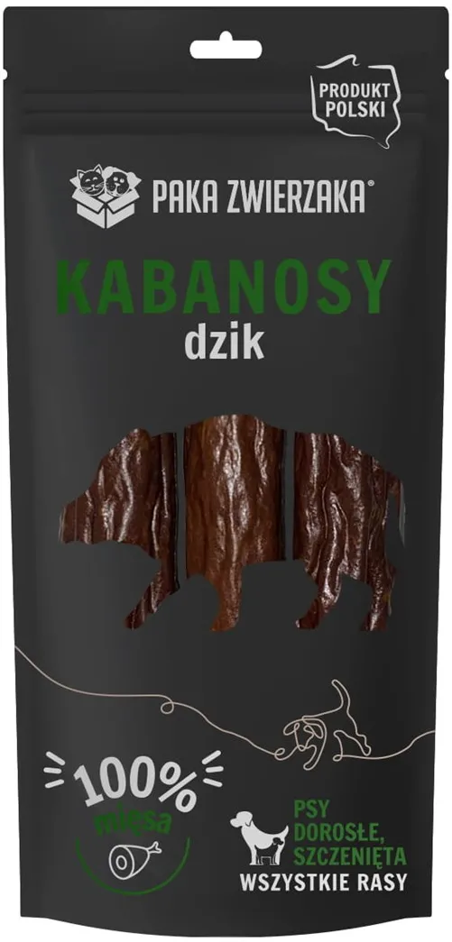 PAKA ZWIERZAKA Sausages Wild boar - dog treat - 80g