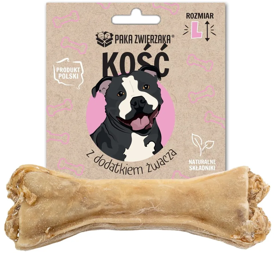 PAKA ZWIERZAKA Bone with tripe additive L 13,5 cm - dog treat - 70g