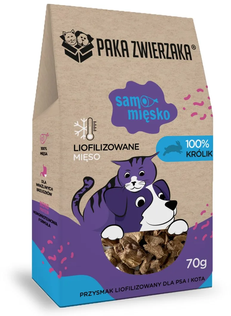 PAKA ZWIERZAKA Samo Mięsko Rabbit - dog treat - 70g