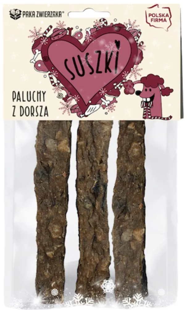PAKA ZWIERZAKA Cod fingers - dog treat - 60g