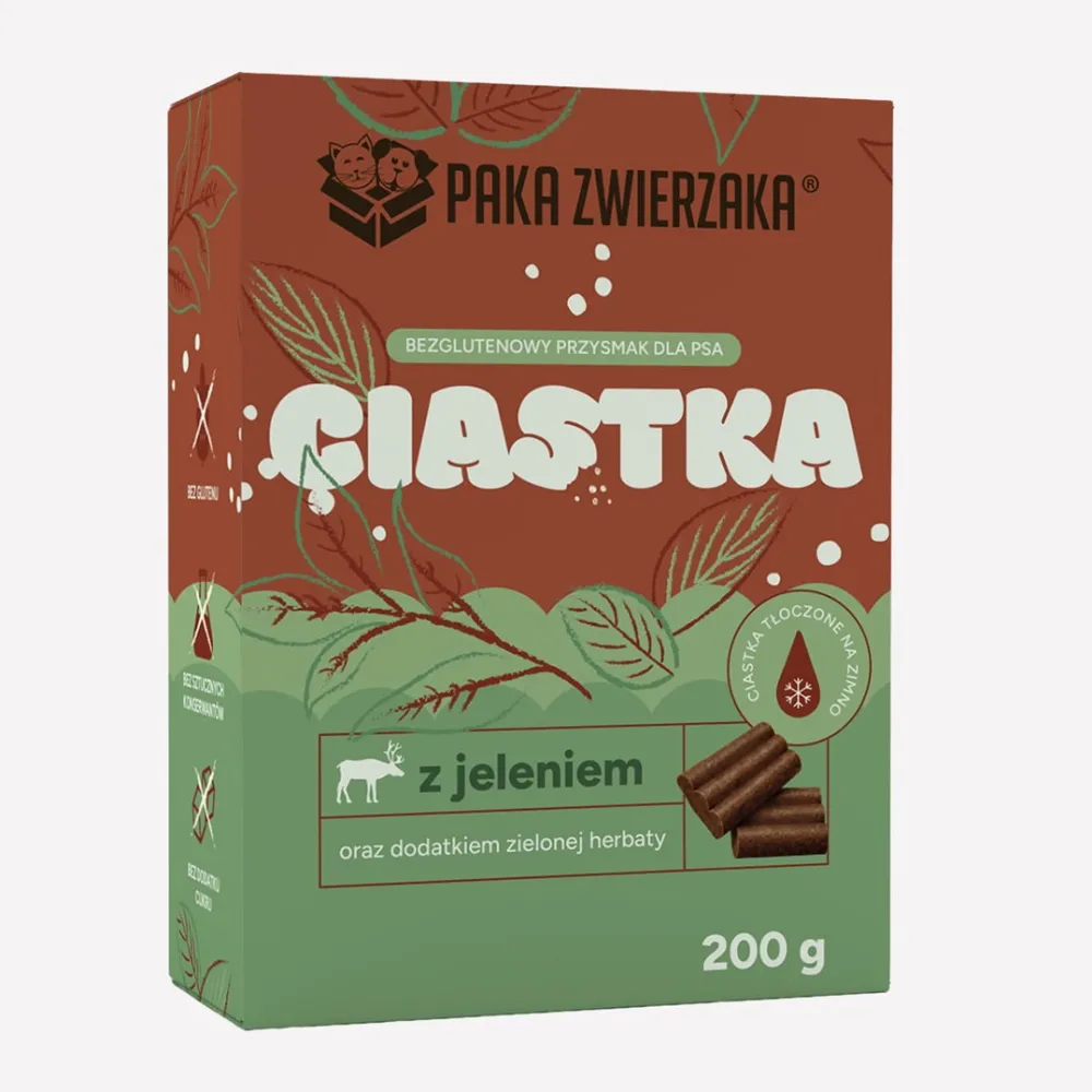 PAKA DLA ZWIERZAKA Venison with green tea – dog treat – 200g