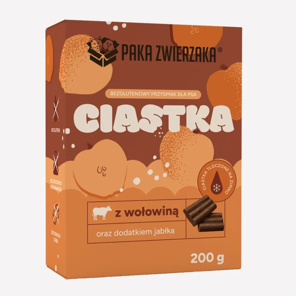 PAKA ZWIERZAKA Beef with apple – dog treat – 200g
