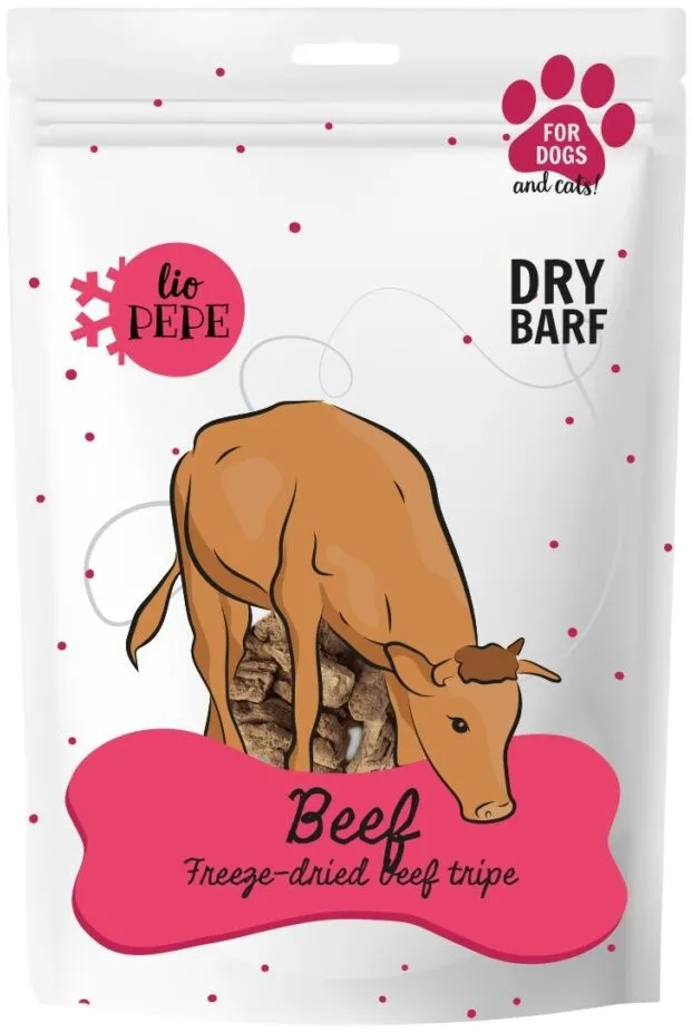 PAKA ZWIERZAKA Lio Pepe Beef tripe Mono - treat for dogs and cats - 60g