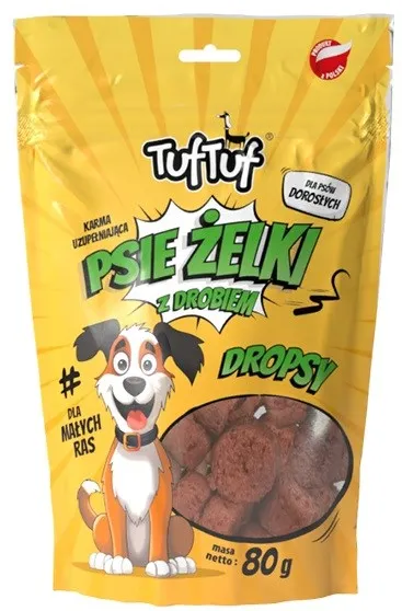 TUF TUF Dog gummies - poultry drops - dog treat - 80g