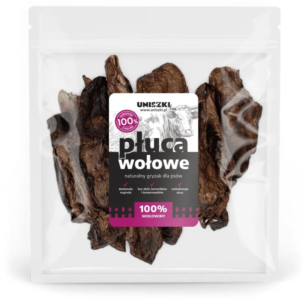 UNISZKI Beef lungs - dog treat - 500 g