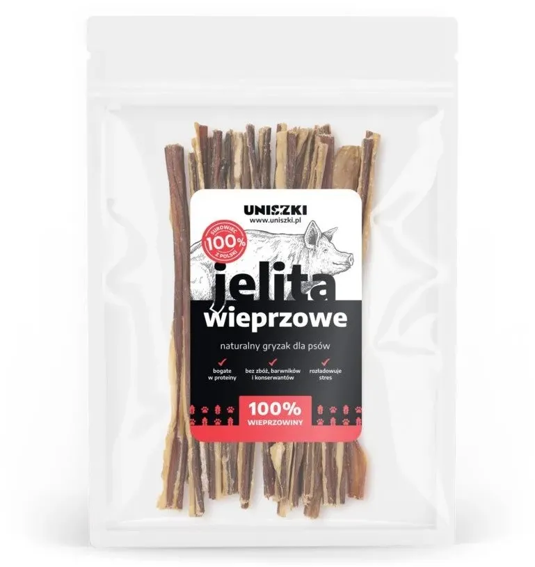 UNISZKI Pork intestines – dog treat – 100 g
