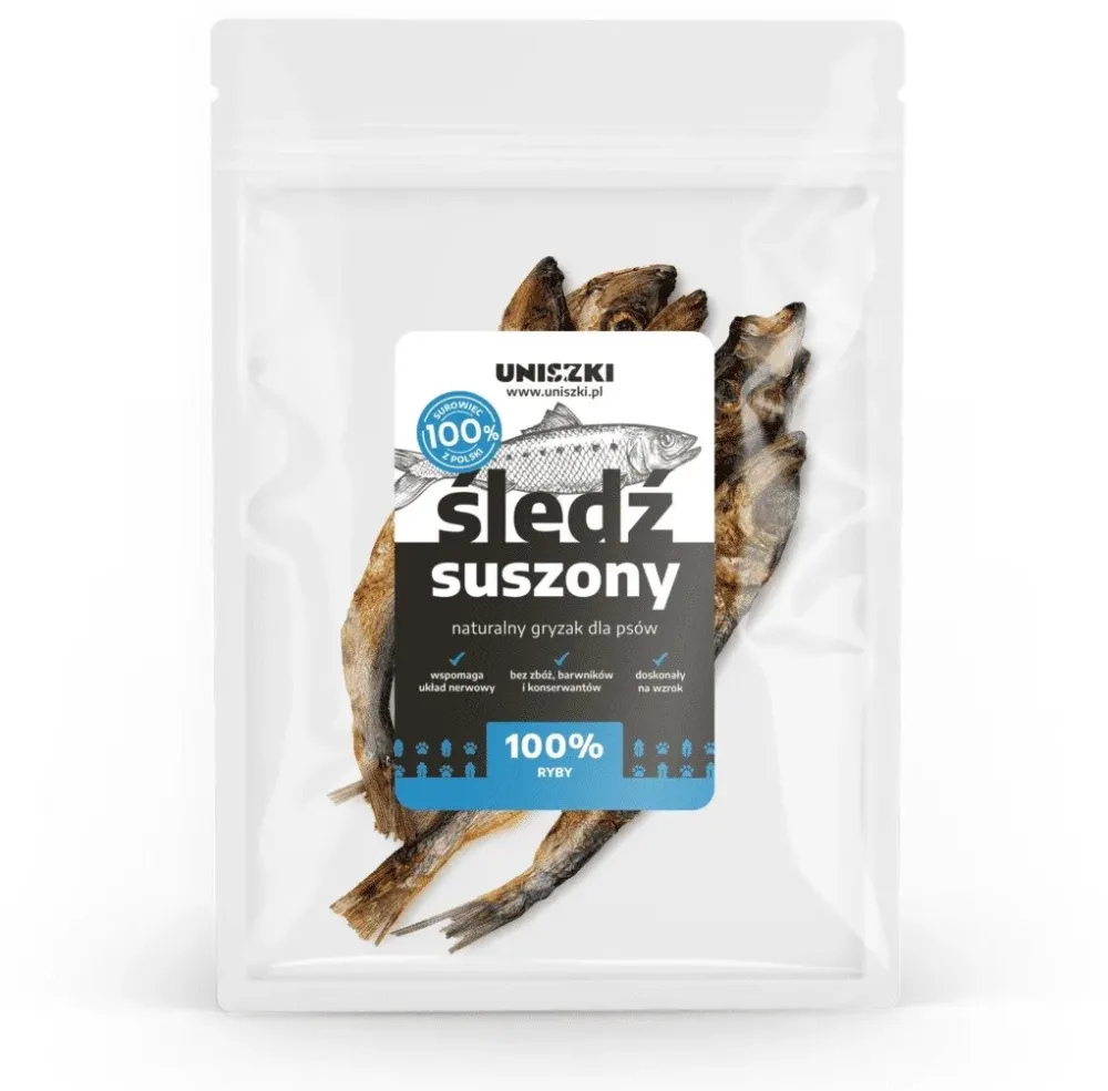 UNISZKI Dried herring – dog treat – 50 g