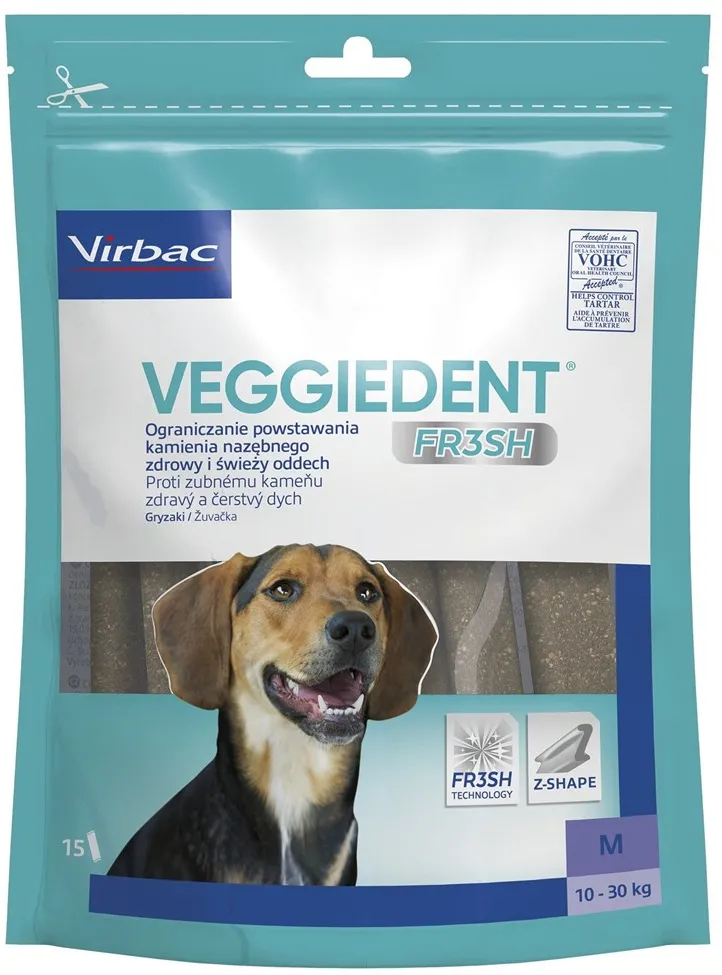 VIBRAC Veggiedent Fresh M - dog treat - 352,5g
