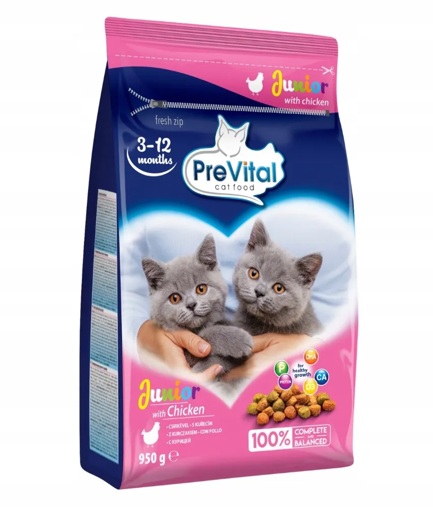 PREVITAL Junior Chicken - dry cat food - 950g