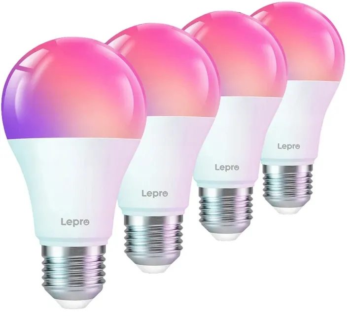 Becuri LED LEPRO B1-EU-4 E27 cu Wi-Fi, pachet de 4 bucăți