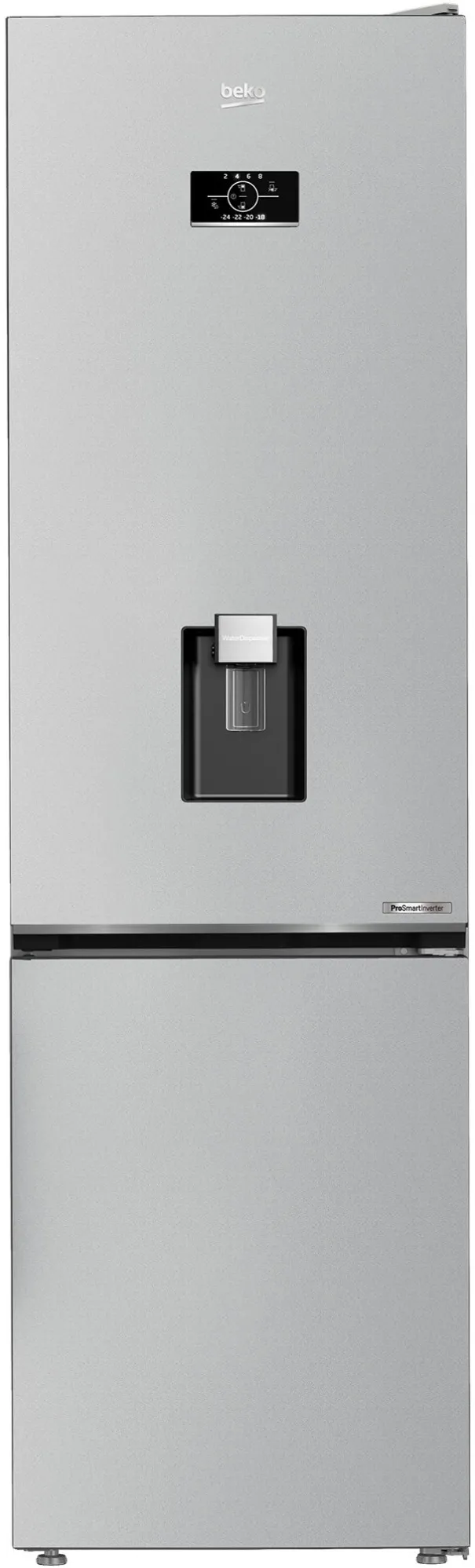 Combina frigorifica B5RCNA405HDM, 355l, Clasa D, NoFrost, Compresor ProSmart Inverter, dozator apa, AeroFlow, HarvestFresh, display, H 203.9, Marble (Glossy Grey)