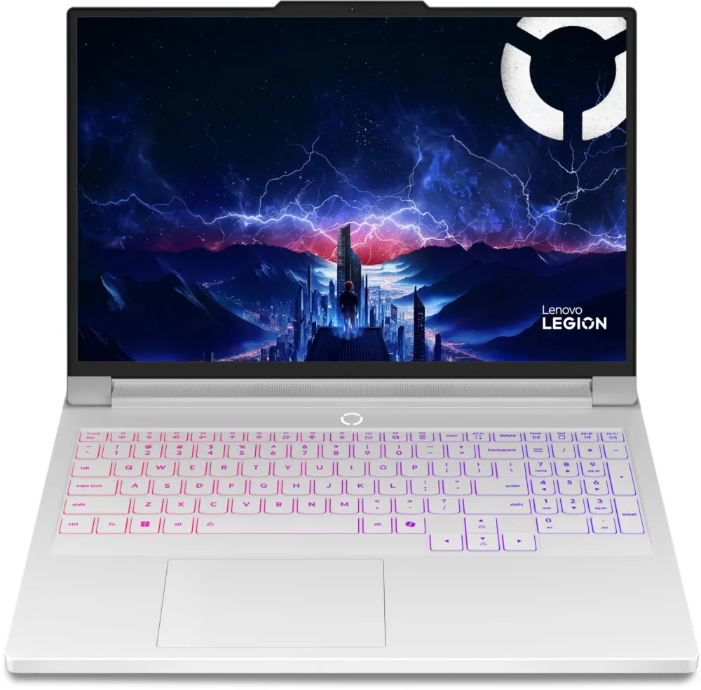 Laptop Gaming Lenovo Legion Pro 7 16IAX10H cu procesor Intel Core™ Ultra 7 255HX pana la 5.2GHz, 16" WQXGA, OLED, 240Hz, 32GB DDR5, 1TB SSD, NVIDIA GeForce RTX™ 5070 Ti 12GB GDDR7, No OS, Glacier White, 3Y on-site Premium Care