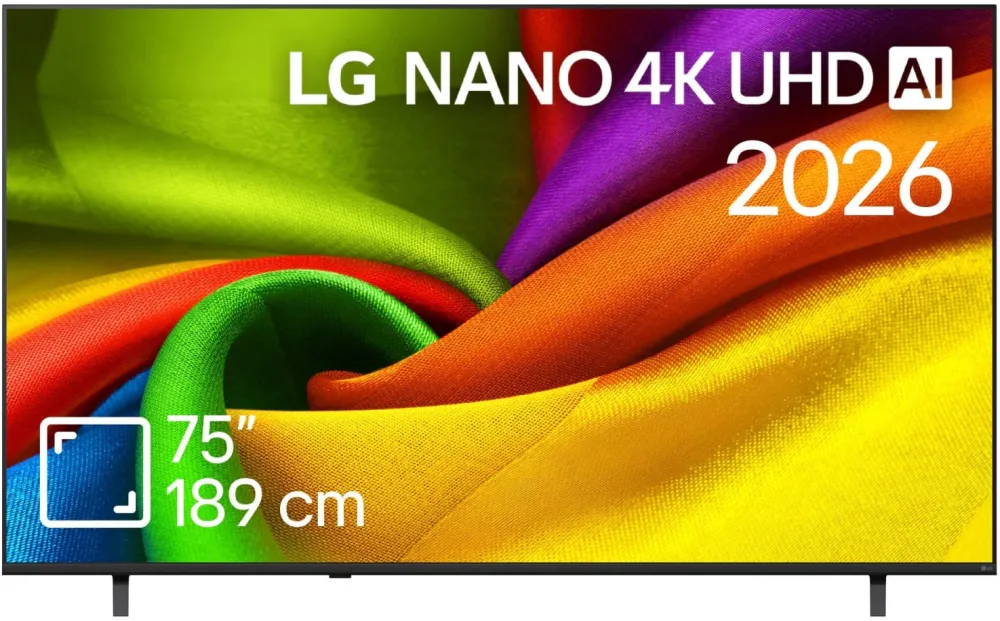 Televizor LG LED 75NU8E0B3LA, 189 cm, Smart, 4K Ultra HD, Clasa E (Model 2026)