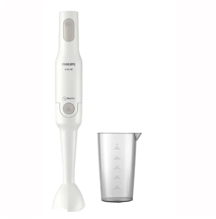 Mixer vertical HR2531/00 ProMix, 650 W, 1 setare viteza, cana si lama S incluse, Alb