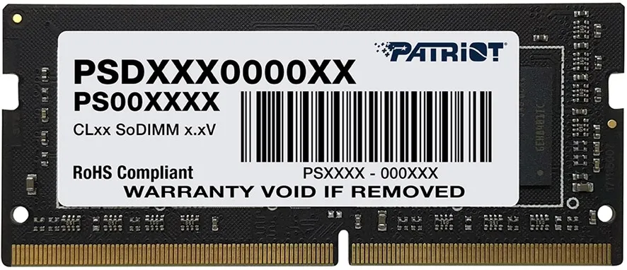 Memorie Laptop Patriot Signature PSD48G26662S 8 GB 1 x 8 GB DDR4 2666 MHz
