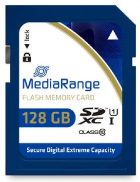 Card de Memorie MediaRange SD Card 128GB SDXC CL.10 UHS-1