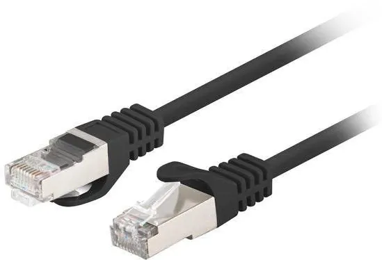 Set 10 cabluri retea patchcord LANBERG PCF6-20CC-0500-BK Cat6 FTP 5 m negru