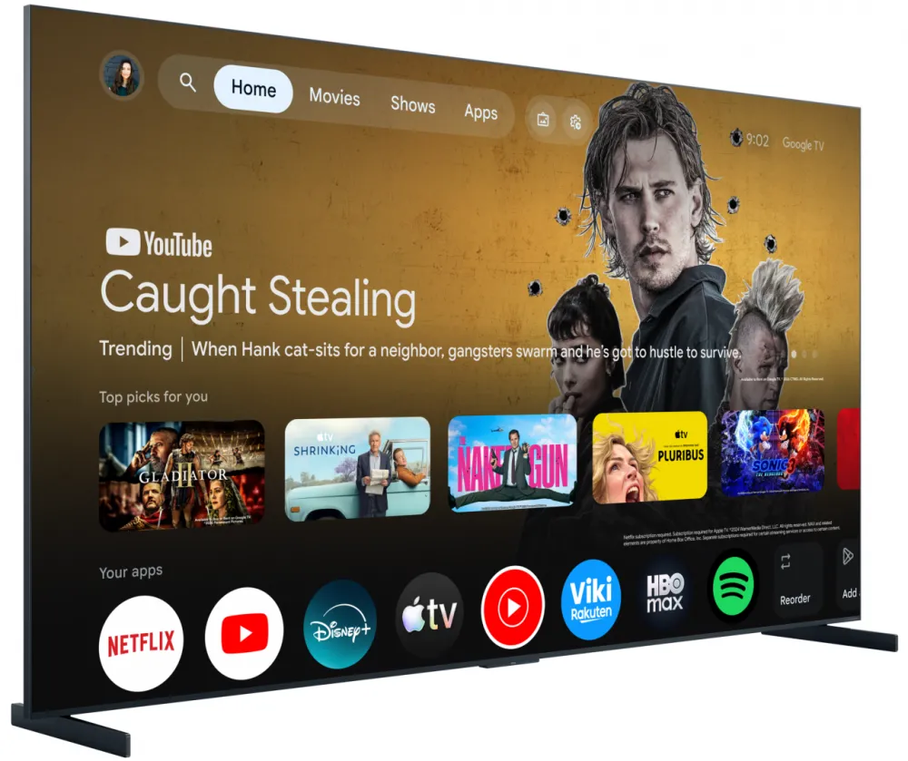 Televizor TCL RGB-MiniLed 85RM9L, 214 cm, Smart Google TV, 4K Ultra HD, 144Hz, Clasa F (Model 2026)