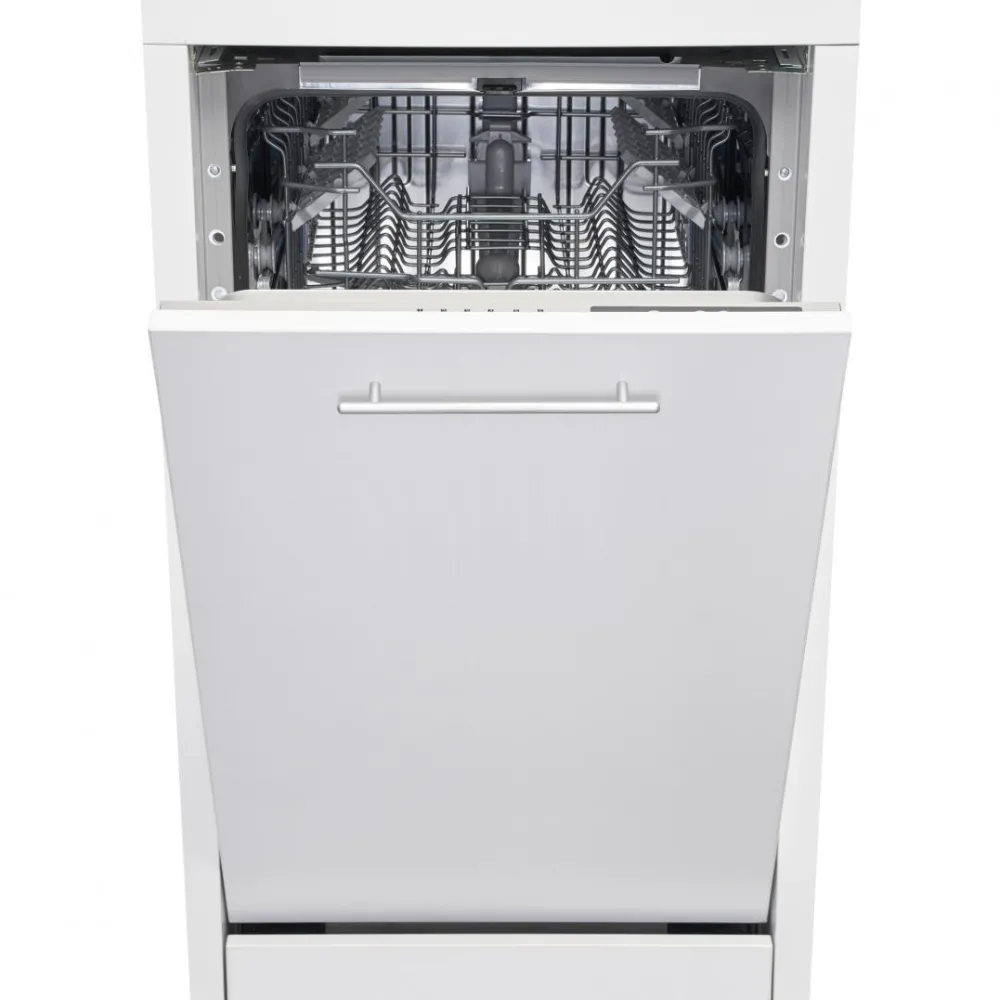Masina de spalat vase incorporabila Heinner HDW-BI4506IE++, 10 Seturi, 6 programe, Clasa E, Control electronic, Display led, Program rapid 30, Program hygene, Half load, Pornire intarziata 1-19h, Aquastop, 45 cm
