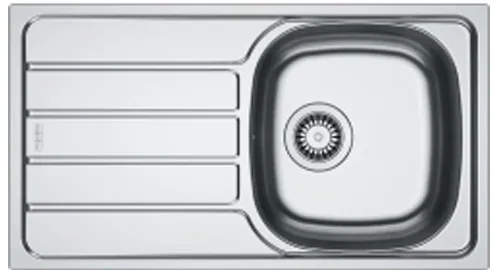 Chiuveta bucatarie inox Franke SKL 611-78/44 ST, dreptunghiulara, 1 cuva si picurator pe partea stanga, 78x43.5x15 cm, adancime cuva 15 cm, Inox dekor