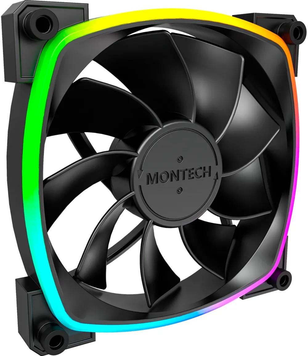 Montech RX120 PWM ARGB Reverse Lüfter - 120mm, schwarz